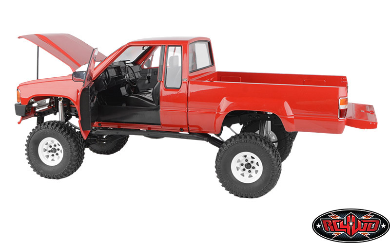 ホビーラジコン Rc4wd xtracab RC4WD 1987 Toyota XtraCab Hard Body Complete Set (Red)-Z-B00