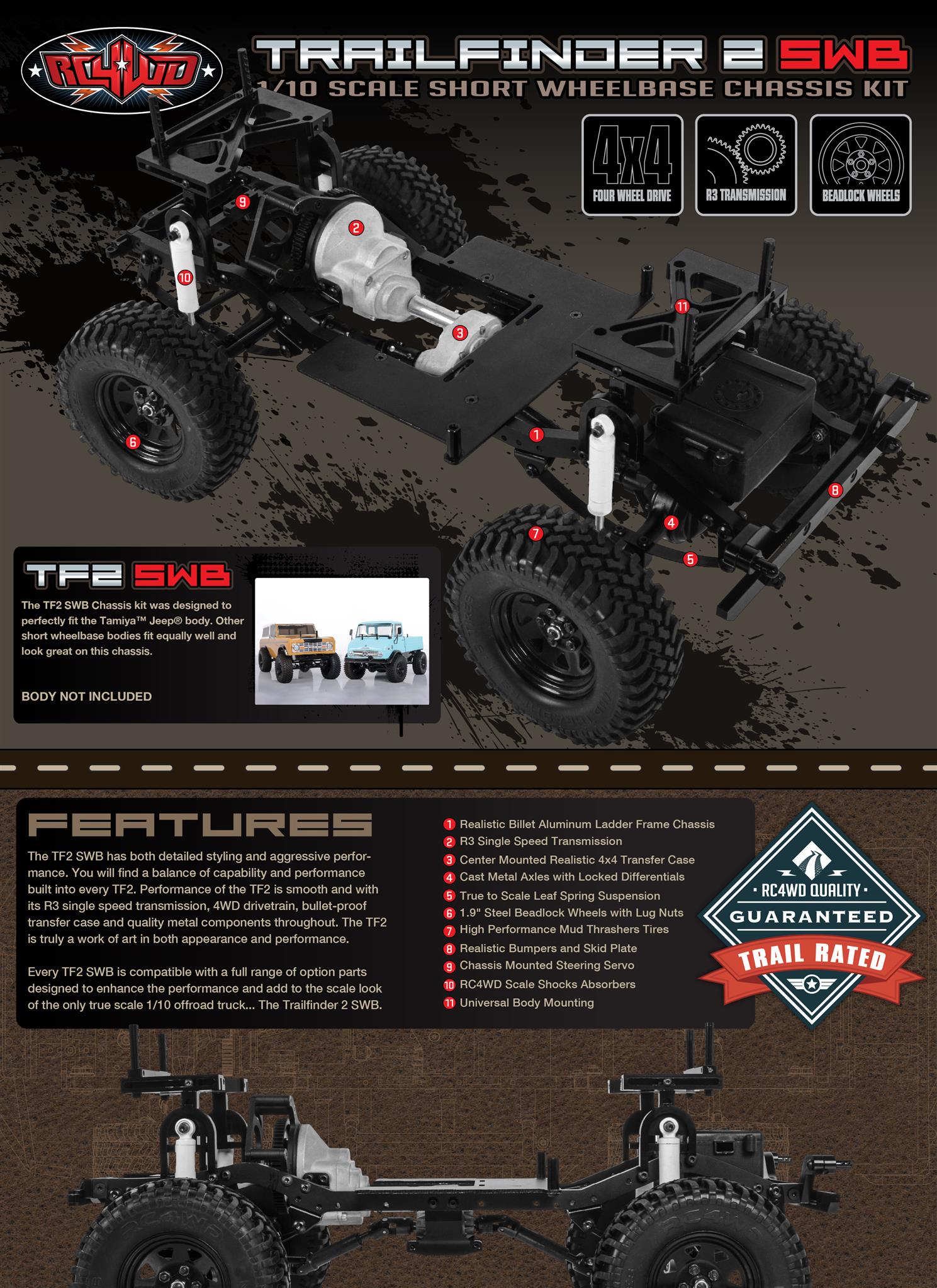 RC4WD Trail Finder 2 Truck Kit 