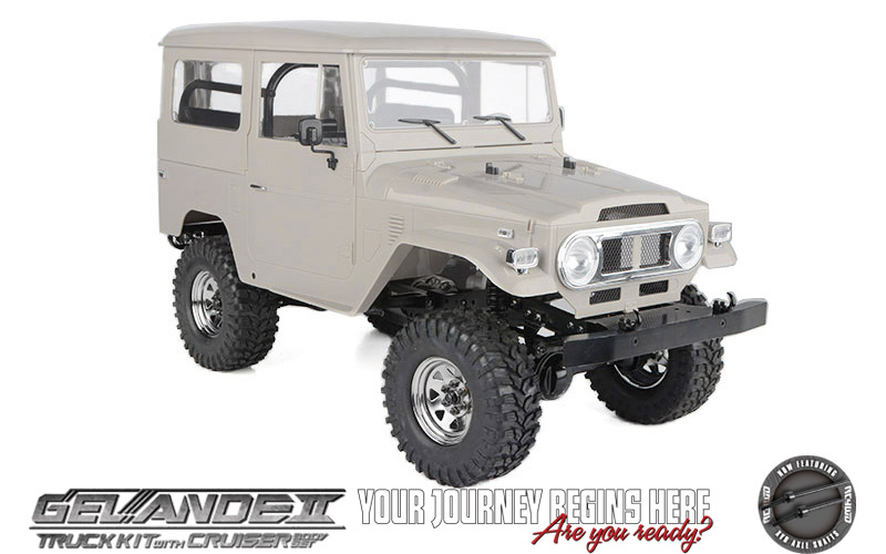 RC4WD Set Carrozzeria Rigida FJ40 Cruiser Per Gelande II - Kit In Plastica, Scala 1/10, Passo 275mm, Con Interni Dettagliati