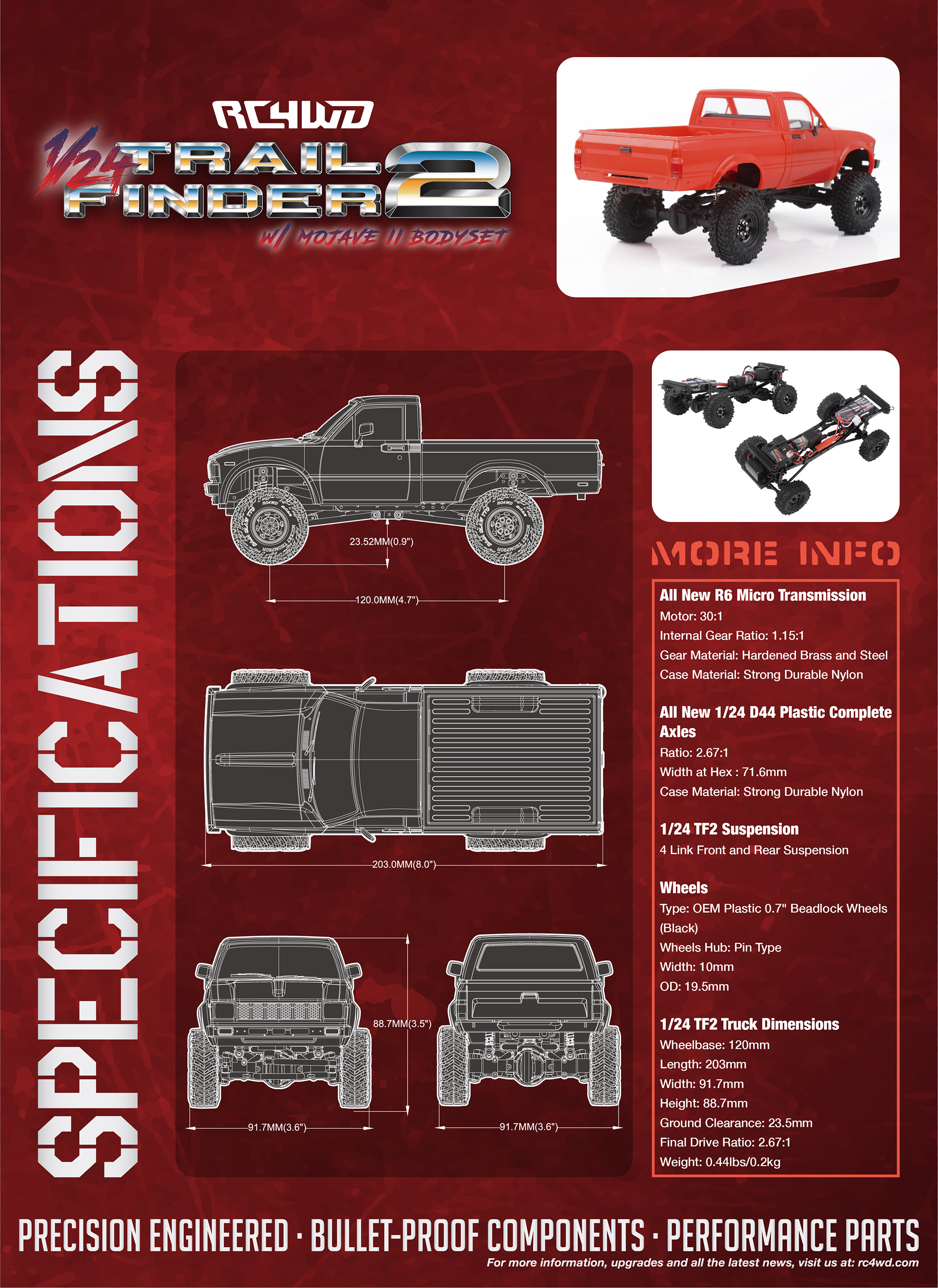 RC4WD 1/24 Trail Finder 2 Mojave RTR Z-RTR0053-3-2