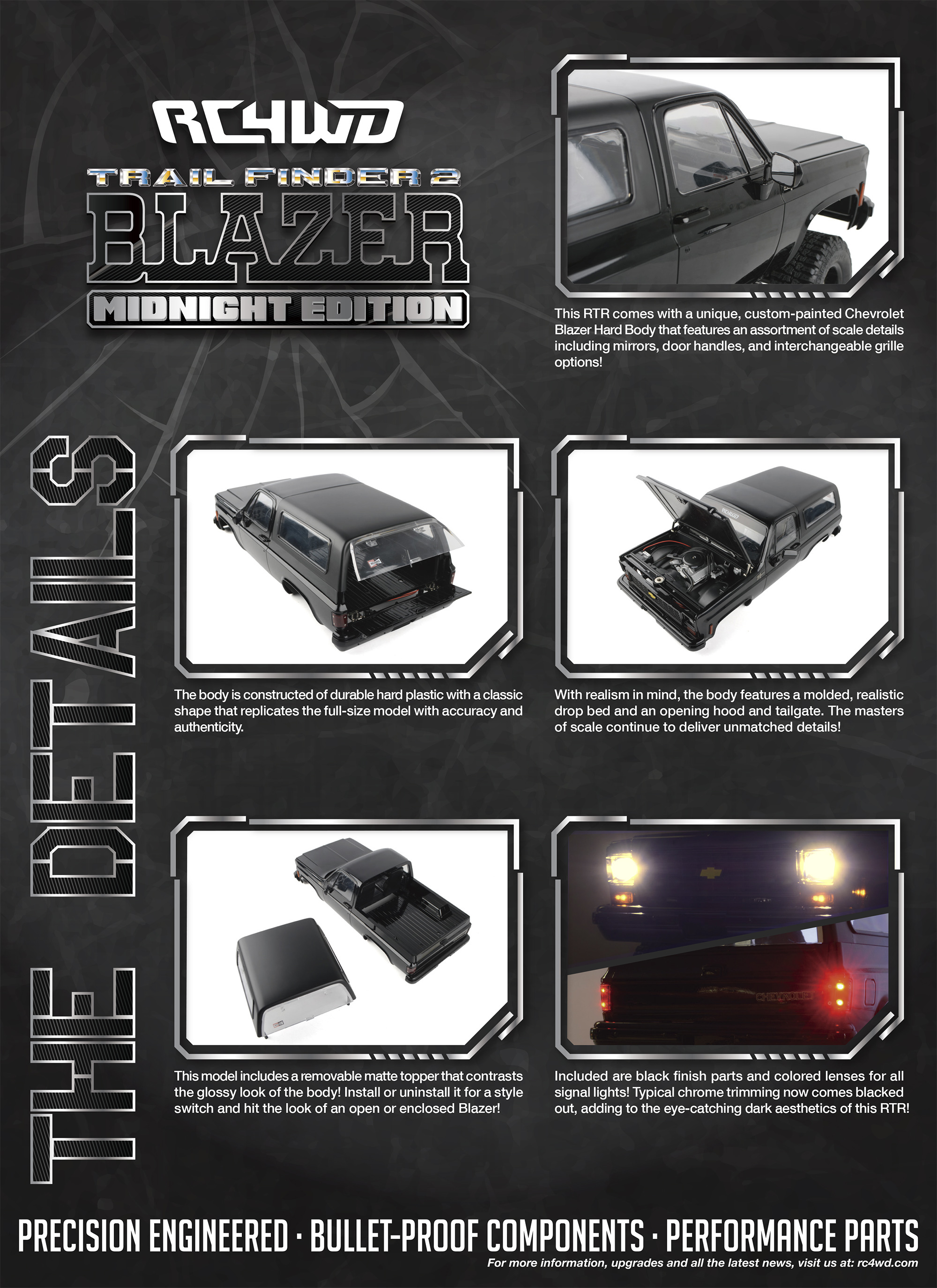 RC4WD Trail Finder 2 RTR w/Chevrolet Blazer Body Set (Midnig