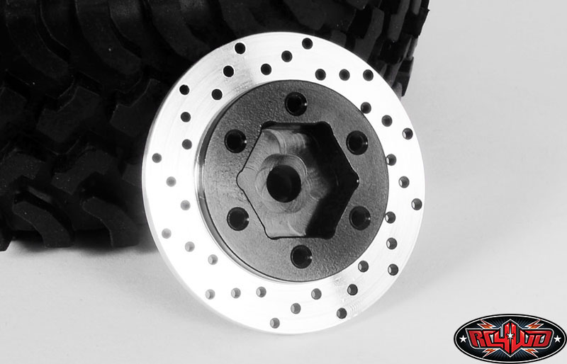 Hobbypower Aluminum Simulate Wheel 12mm Hex Hub Brake Disc for 1/10 On-Road Car D3 D4 Pack of 4 