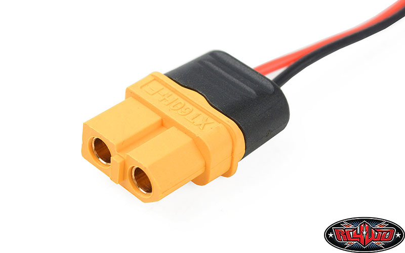 10CM Tamiya Male Connector With 12awg Wire - For RC Cars, Trucks, Buggies