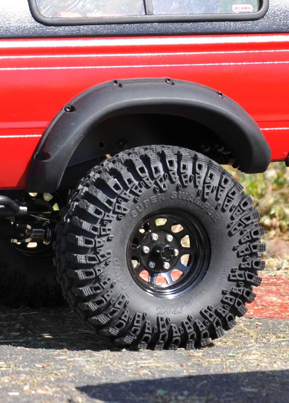1:10 Rubber Fender Flares for RC Rock Crawler Tamiya Hilux TF2 Mojave Body Part 