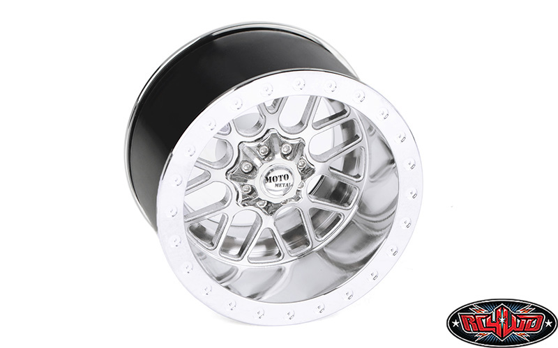 Roues Beadlock En Acier Estampé échelle 1/18 (2.5cm) - Blanc, 4 Pièces - Pour RC4WD Gelande II Et Modèles Compatibles