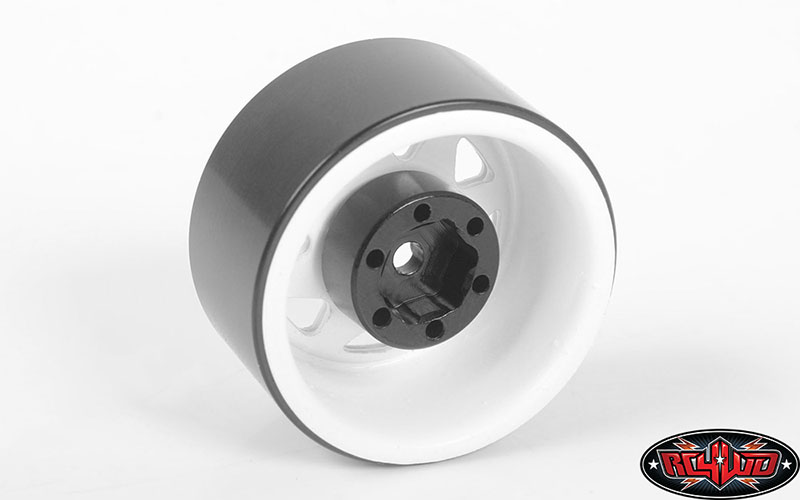 RC4WD 1.0/" Stamped Steel White Beadlock Wheels Z-W0111