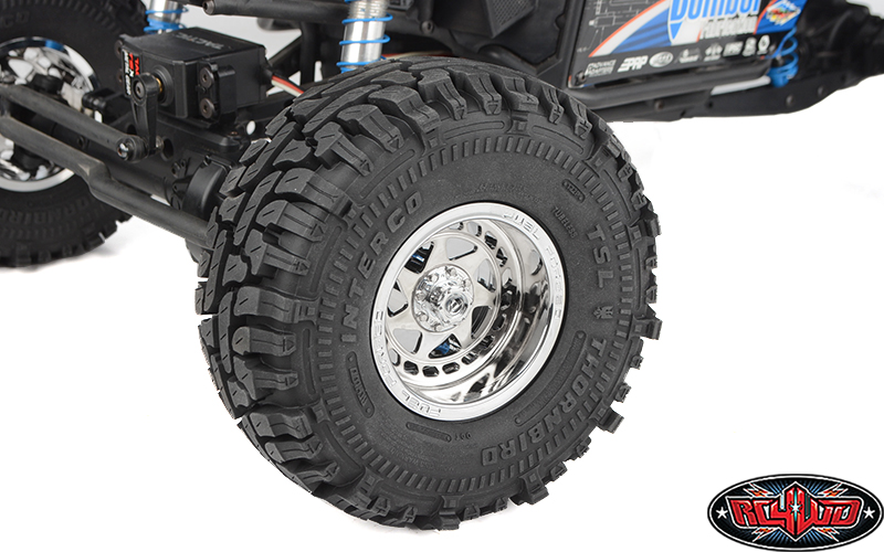 ローベル RC4WD Fuel Off-Road 1.55'' Zephyr Beadlock Wheels (Gunmetal)