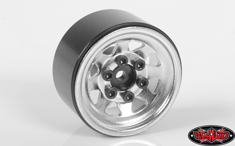 RC4WD 1.0/" Stamped Steel White Beadlock Wheels Z-W0111